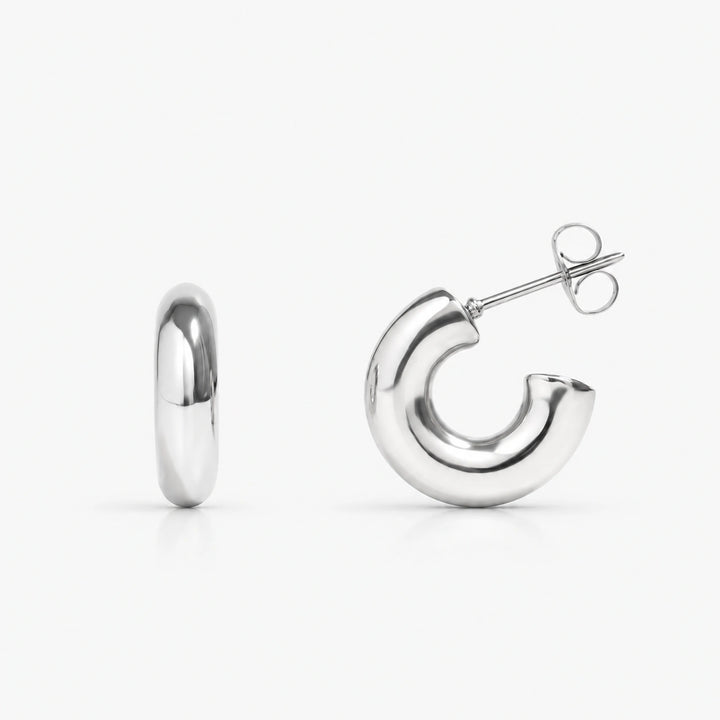 Дамски обеци Халки от Медицинска Стомана – Chunky Minimal